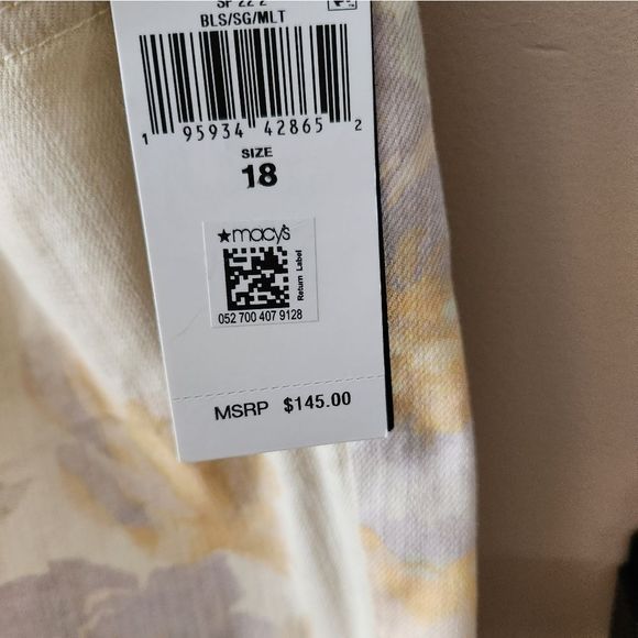 NWT Ralph Lauren floral high rise skinny jeans. Sizes 4 14 18 - Picture 7 of 8